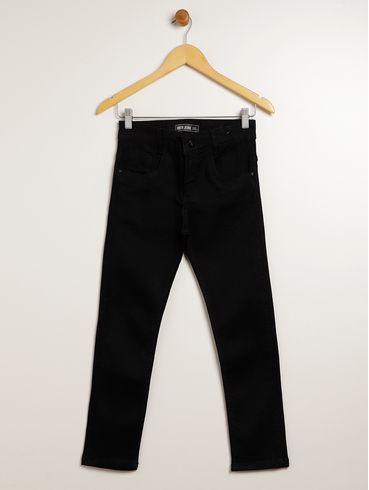 Calça Jeans Juvenil Para Menino - PRETO
