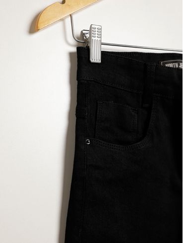 Calça Jeans Juvenil Para Menino - PRETO