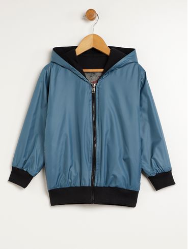 Jaqueta Dupla Face Infantil Para Menino - AZUL