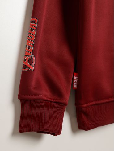 Moletom Avengers Juvenil Para Menino - VINHO