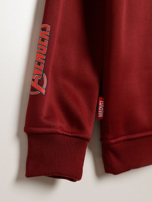 Moletom Avengers Juvenil Para Menino - VINHO