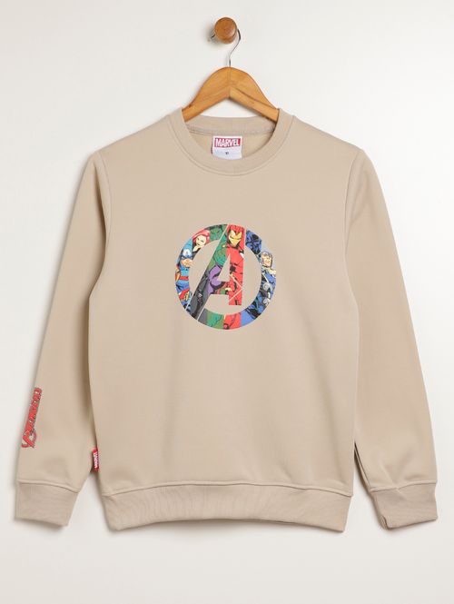 Moletom Avengers Juvenil Para Menino - CAQUI