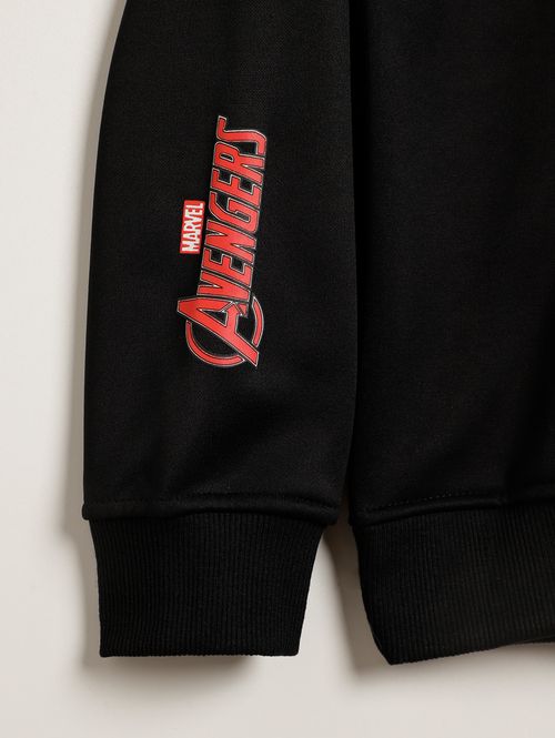 Moletom Avengers Juvenil Para Menino - PRETO