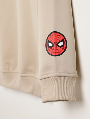 Moletom Spider Man Juvenil Para Menino - CAQUI