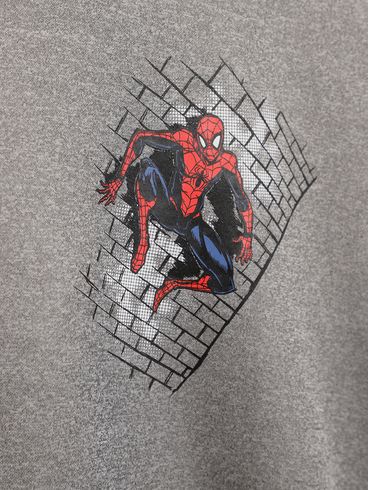 Moletom Spider Man Juvenil Para Menino - CINZA