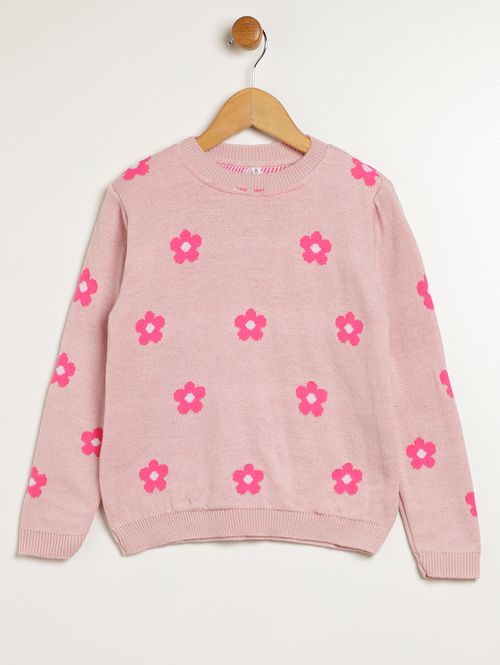Blusão Tricot Infantil Para Menina - ROSE