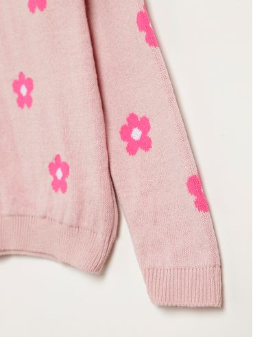 Blusão Tricot Infantil Para Menina - ROSE