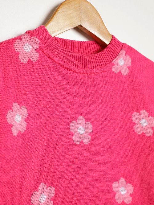 Blusão Tricot Infantil Para Menina - PINK