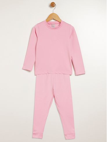 Conjunto Longo Infantil Para Menina - ROSA