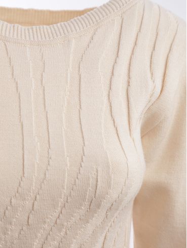 Blusa Tricot Manga Longa Feminina AREIA