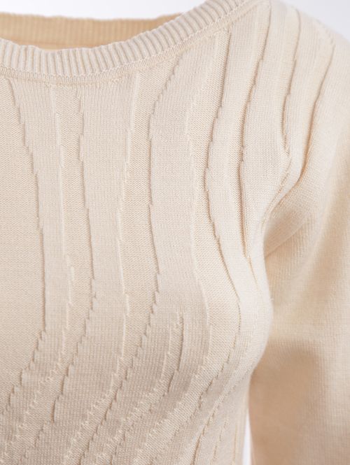 Blusa Tricot Manga Longa Feminina AREIA