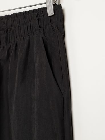 Calça Wide Leg Cargo Juvenil Para Menina - PRETO