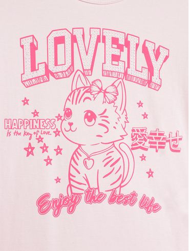 Blusa Manga Longa Vels Juvenil Para Menina - ROSA