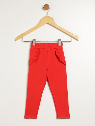 Calça Infantil Para Menina - VERMELHO