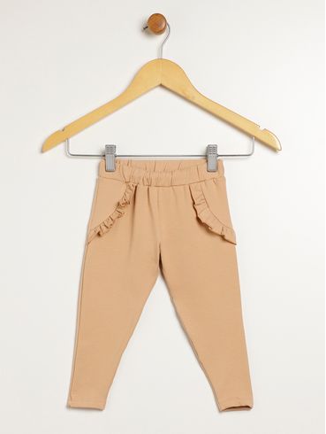 Calça Infantil Para Menina - BEGE