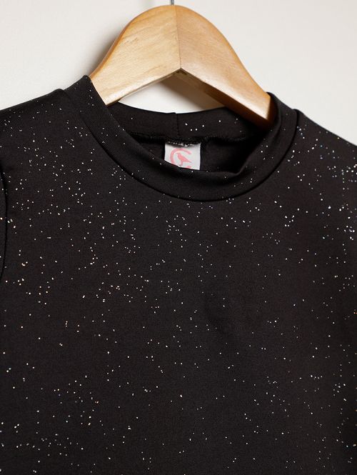 Conjunto Longo Infantil Para Menina - PRETO