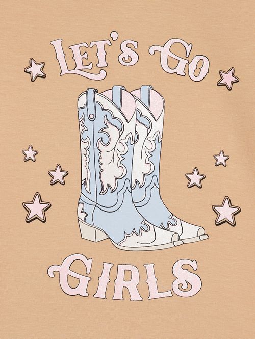 Blusa Manga Longa Kid+ Infantil Para Menina - BEGE