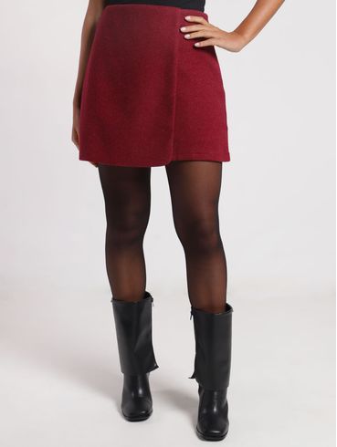 Saia Mini Eagle Rock Feminina VINHO
