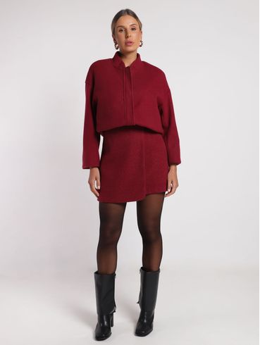 Saia Mini Eagle Rock Feminina VINHO