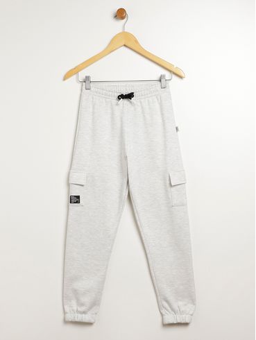 Calça Moletom Juvenil Para Menino - MESCLA