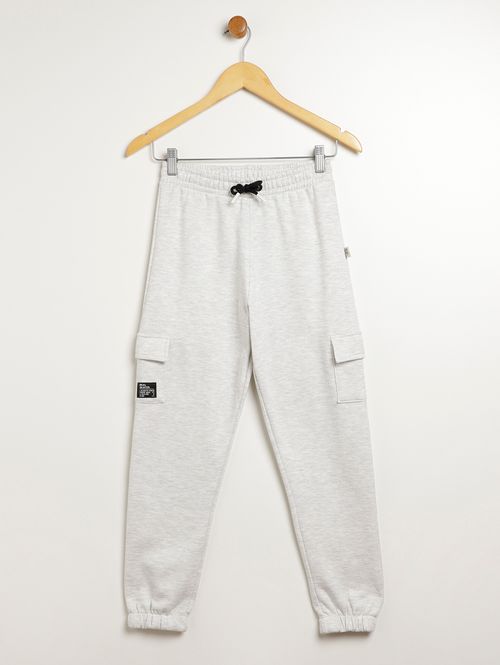 Calça Moletom Juvenil Para Menino - MESCLA