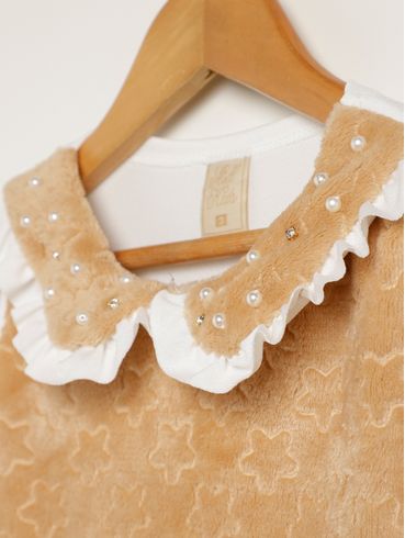 Body Infantil Para Menina - OFF WHITE