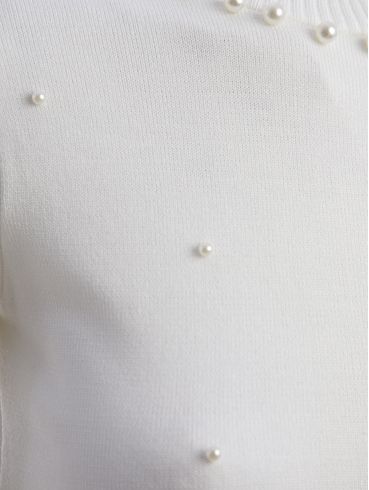 Blusa Tricot Manga Longa Feminina OFF WHITE