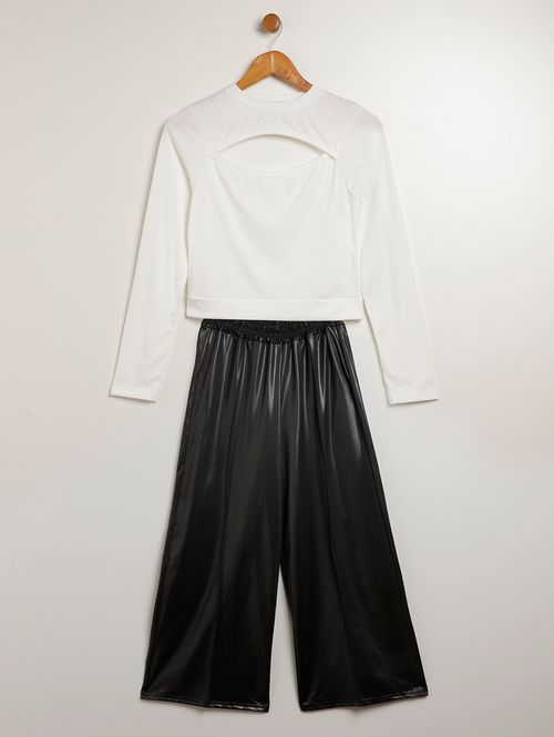 Conjunto Longo Juvenil Para Menina - OFF WHITE
