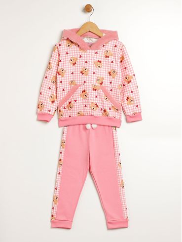 Conjunto Longo Infantil Para Menina - ROSA
