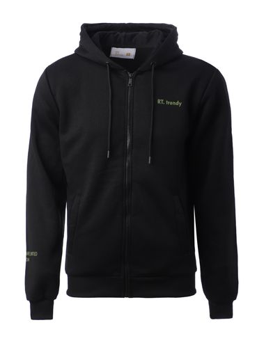 Jaqueta Moletom Com Capuz Masculina PRETO