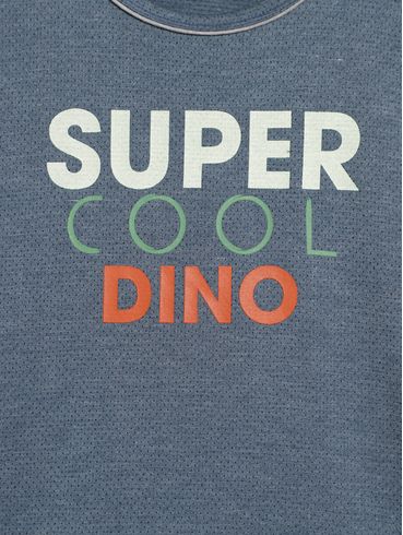 Pijama Longo Juvenil Para Menino - AZUL/MESCLA