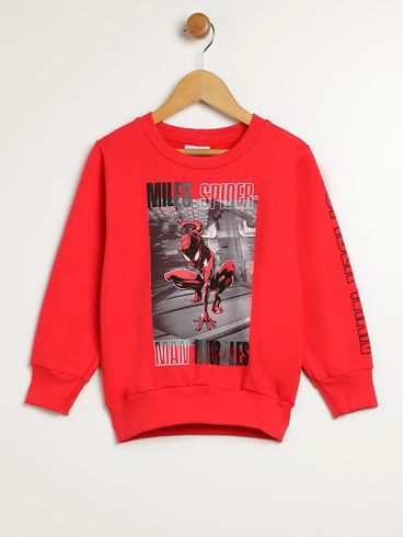 Moletom Spider Man Infantil Para Menino - VERMELHO