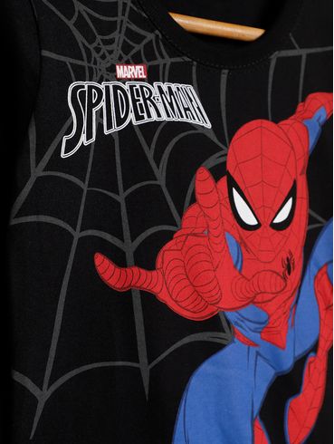Camiseta Manga Longa Infantil Para Menino - PRETO