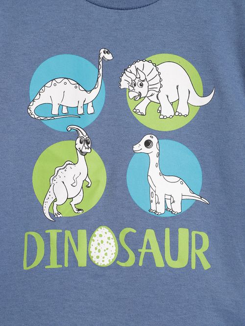 Camiseta Manga Longa Infantil Para Menino - AZUL