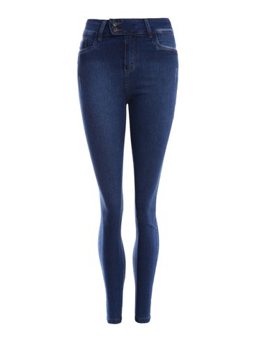 Calça Jeans Cigarrete Pisom Feminina AZUL