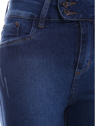 Calça Jeans Cigarrete Pisom Feminina AZUL