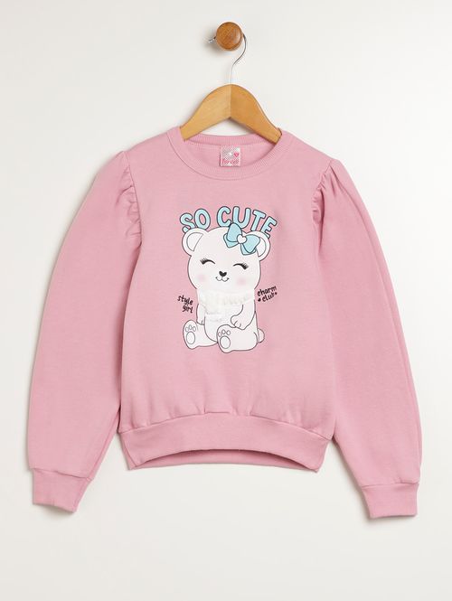 Moletom Infantil Para Menina - ROSA