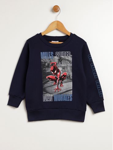 Moletom Spider Man Infantil Para Menino - MARINHO