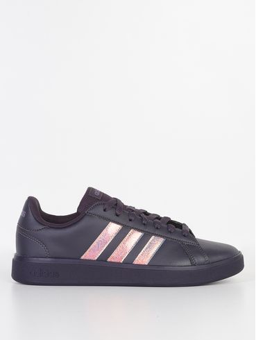 Tênis Casual Grand Court Base 2.0 Adidas Feminino PRETO/MULTICOLORIDO