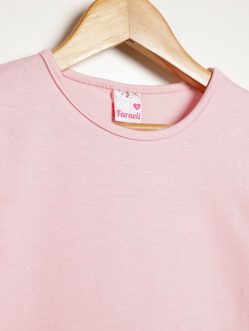 Blusa Manga Longa Infantil Para Menina - ROSA