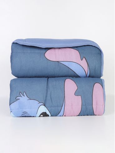 Edredom Solteiro Stitch Disney AZUL