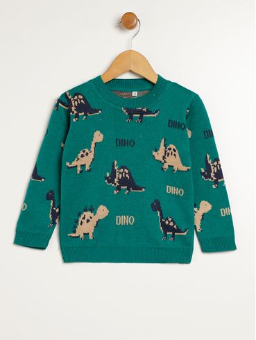 Blusão Tricot Infantil Para Menino - VERDE