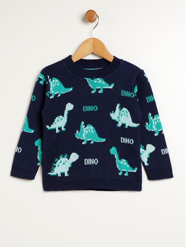 Blusão Tricot Infantil Para Menino - MARINHO