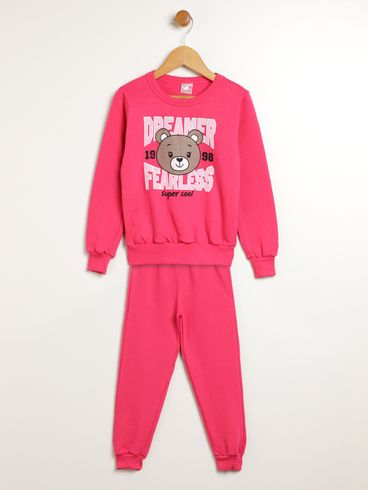 Conjunto Longo Infantil Para Menina - PINK