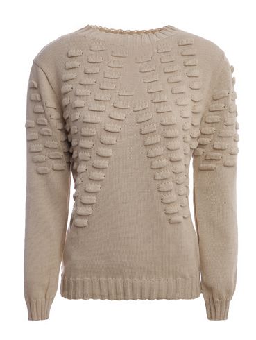 Blusa Tricot Gola Canoa Feminina BEGE