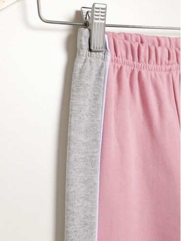 Calça Moletom Infantil Para Menina - ROSA
