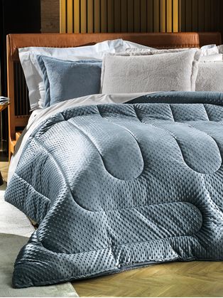 Edredom Casal Blend Sense Pop Up Altenburg AZUL