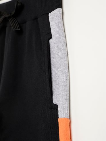 Calça Moletom Com Punho Juvenil Para Menino - PRETO
