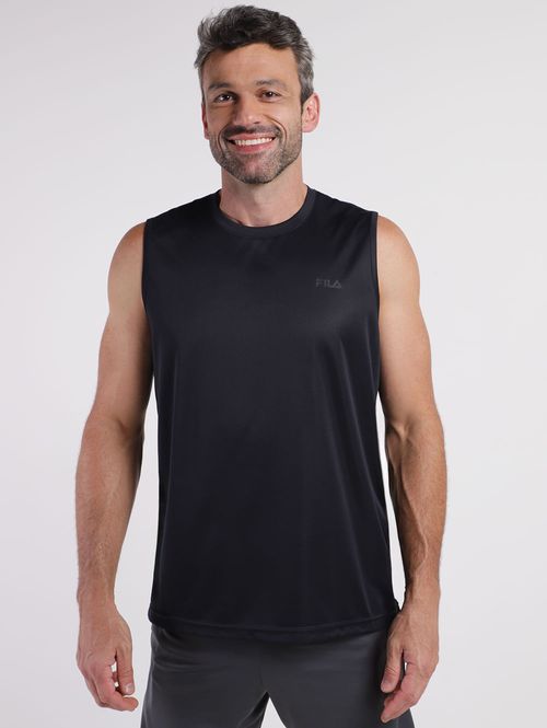 Camiseta Regata Running Fila Masculina PRETO