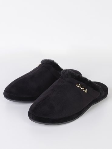 Pantufa Love Feminina PRETO